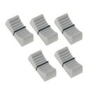 Mixer Straight Sliding Potentiometer Knob Cap Fader Plastic Cap Light Gray