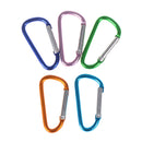 5X aluminum carabiner D-ring key chain clip snap hook karabine camping keyringJR