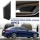 For Alfa Romeo Giulia 17-19 Interior Door Handle Bowl Carbon Fiber Trim Cover