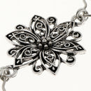 Ladies Sweater Shawl Dress Cardigan Collar Clip Flower Pattern Filigree Clip