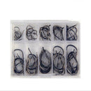Hot 140pcs 10 Sizes Assorted Sharpened Fishing Hooks Lures Baits With Tack CDM