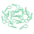 20pcs/set RC Car R-Pins fit 1/10 1/12 1/16 1/18 RC Car Truggy Accessory Green