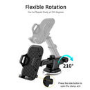 Car Phone Holder Dashboard Windshield Suction Cup Auto Universal 360 Rotation