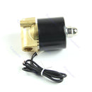 2Way Normal Closed Brass 1/4" Electric Solenoid Valve Water Air Fuels Gas DC 12V