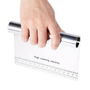 Stainless Steel Metal Cake Scraper Pizza Dough Pastry Cutter Scale Baking Tool