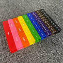 Plastic Rainbow Fraction Tower Cubes Montessori Math Materials for Kids to Learn