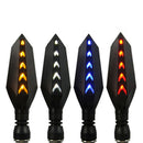 2x Motorcycle Universal 12 LED Turn Signal Indicators Blinker Amber Li OZ