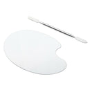 2 PRO Nail Art Painting Tool Set Color Mixed Palette+Spatula Stainless Steel