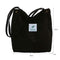 Fashion Women Handbag Canvas Print Tote Large Capacity Shoulder Bag (Black)