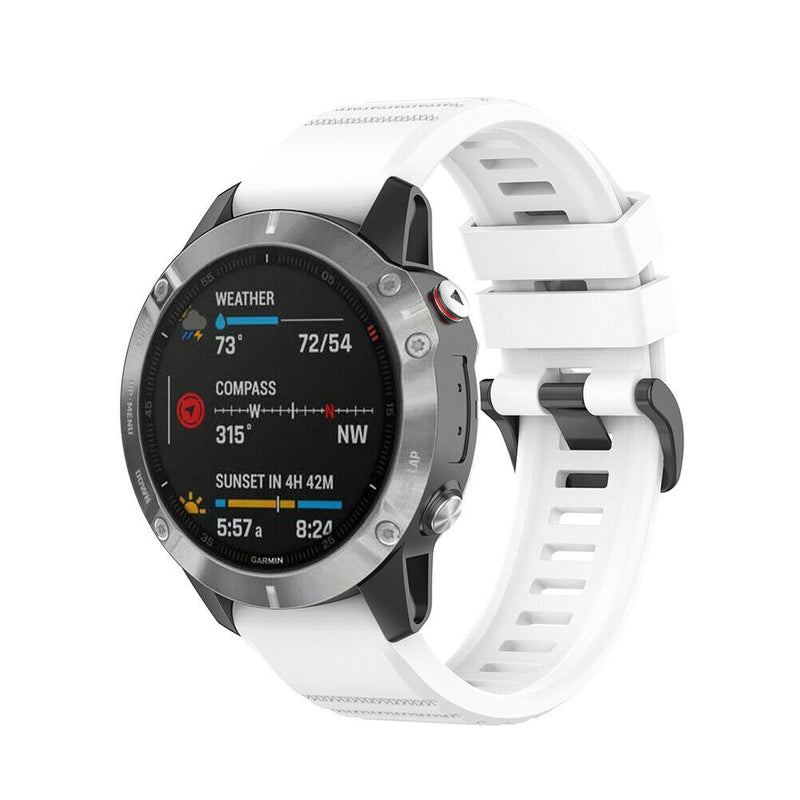 Replacement 22mm Watch Band Silicone Strap for Garmin Fenix 6 6 Pro 5 5 Plus