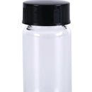 1pcs 20ml small lab glass vials bottles clear containers with black screw capSEA