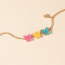 Colorful Butterfly Bracelet Korean Retro Women Charming Hand Chain Jewelry