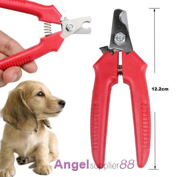 Red Pet Nail Clippers Claw Cutters DOG CAT BIRD Animal Grooming Scissors Trimmer