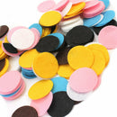 200Pcs 30mm Multi-colored Circle Felt Appliques Headband Hair Bows Brooch DIY