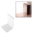 Book Shelf Bookend Transparent Desk Tidy Office Study Plastic Clear Acryli XNZ