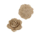 6 pcs linen Rose Flower for Wedding Decoration