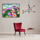 DIY Chrysanthemum Painting By Numbers Kit Canvas Oil Art Picture Craft