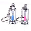 1 pair of novelty metal hourglass keychain couple small jewelry key chain g JR