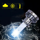 2x Mini H1 COB LED Headlight Bulbs White 1200W 260000LM 6000K High Low Beams