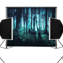 7X5FT Vinyl Photography Backdrop Background Studio Props Halloween Forest V7O1