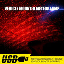 Car LED Atmosphere Ambient Star Light USB RGB Music Interior Decor Light w/ RC