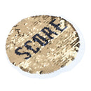 football reversible change color sequins sew on patches DIY appliqu M&E