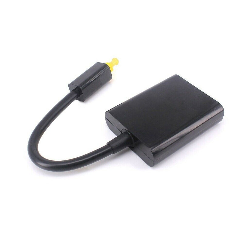 Digital Toslink Optical Fiber SPDIF Audio Y Splitter 1 to 2 Cable Adapter DVD In