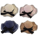 Womens Fashionable Big Bowk Straw Hat Floppy Foldable Roll Up Uv Protect R2O9