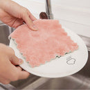 10pcs Microfiber Dishcloth Kitchen Washing Cleaning Towel Dish Cloth Rags Wipe