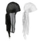 2 Pack Trendy Color Du-Rag Wave Cap Durag Headwrap with Long Wide Strap