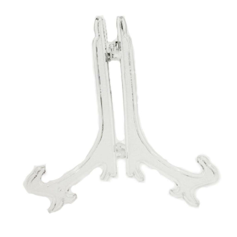 5x Plastic Folding Display Easel Stand Dish Plate Teacake Photo Holder 10cm