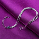 Bracelet Women elegant smooth three oaks adjustable chain jewelry Romantic  Z6Q2