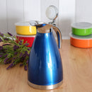 Double Wall Stainless Steel Vacuum Insulation bottle Thermal Coffee Blue