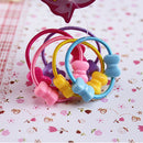 50Pcs Assorted Elastic Rubber Hair Rope Band Ponytail Holder for Kids Girl   LJ