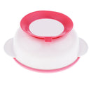 Baby Suction Bowl Temperature Colour Changing Spoon Feeding Tableware Pink