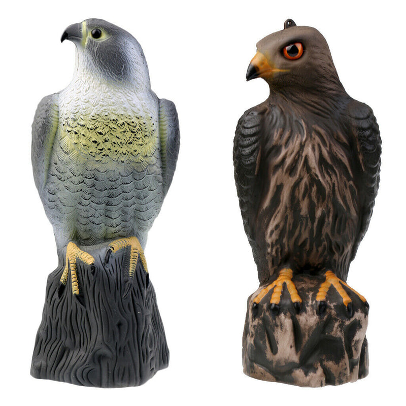 Lifelike Eagle Decoys Hawk Scarecrow with Bright Eyes - Home Garden Decoration