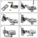 10Pcs Cabinet Cupboard Wardrobe LED Hinge Light Smart Sensor Lamp Warm Whit F4U2
