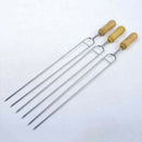 Useful U Shape Wooden Handle Stainless Steel BBQ Tool Set BBQ Roast Barbecu