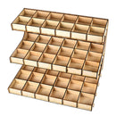 DIY Wooden Paint Rack Ink Storage Organizer 3-layer 54-grid