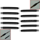 10 Pcs Black Disposable Ink Cartridges Refills School Office For Fountain Pen