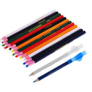 14Pcs Peel Off Chinagraph Grease Wax Pencil for Metal Glass Fabric Crayon