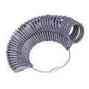 Finger Ring Sizer Gauge Plastic Jeweler Sizing Tool - Grey