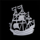 Beautiful Sailing Boat  Metal Cutting Dies Stencils For Scrapbook Paper Card FT