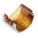 2Pack Blingbling Hair Grip Claw Clip Womens Teethed