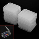 20 pcs Transparent Plastic Standard SD SDHC Memory Card Case Holder Boxes  ghj
