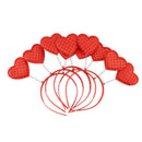 5PCS Red Love Heart Shaped Sequin Headband Valentine's Day Hair Hoop Hair L