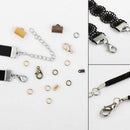 24 Grids Metal Lobster Clasps Hooks DIY Making Jewelry Findings Set Metal Jump
