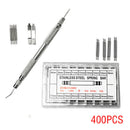 360pcs Watchmaker Watch Band Spring Bars Strap Link Pins Alloy Repair Kit Tool