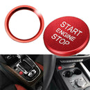1X New For Audi A4 A6 Q5 A7 Car Start Stop Engine Switch Red Push Button Cover