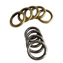 10Pcs Wholesale Round Push Gate Snap Open Hook Spring Ring Key Chain Camping